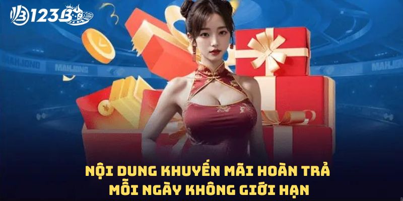 Thông tin sự kiện khuyến mãi hoàn trả mỗi ngày không giới hạn 