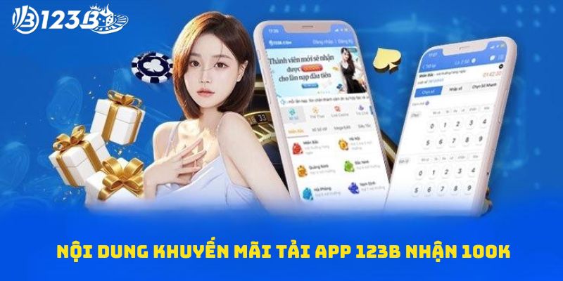 Nội dung Khuyến mãi tải app 123B nhận 100k